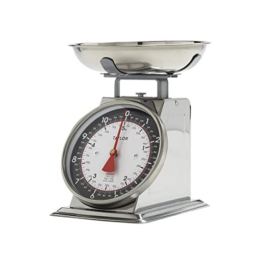 Precise Portions Analog Food Scale Stainless Steel Mechanical