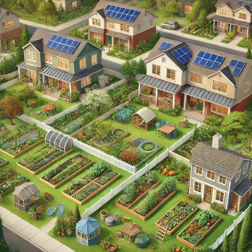 Backyards filled with abundant fruits and vegetables