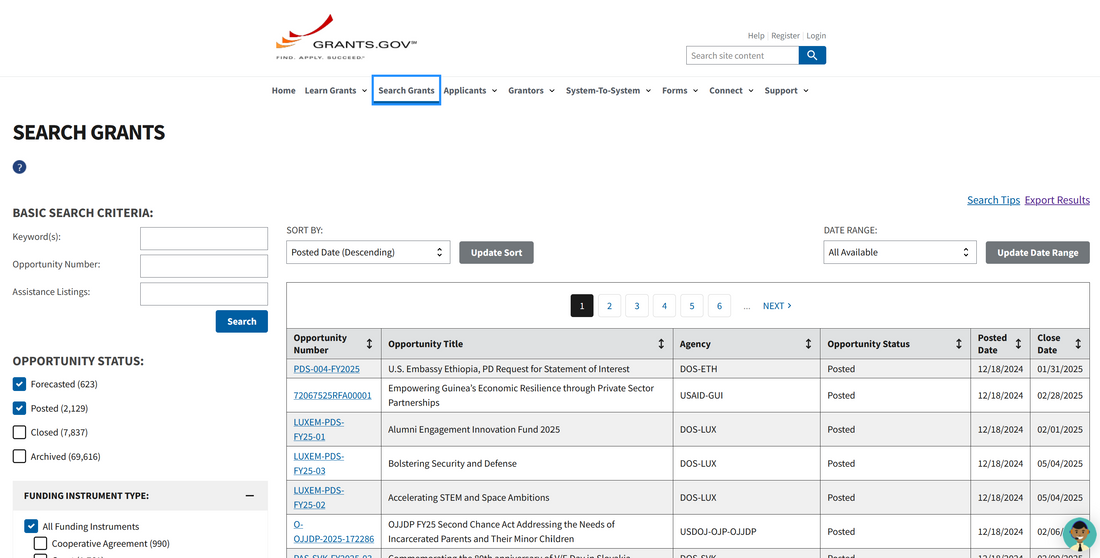 Grants.gov - HomePage Search