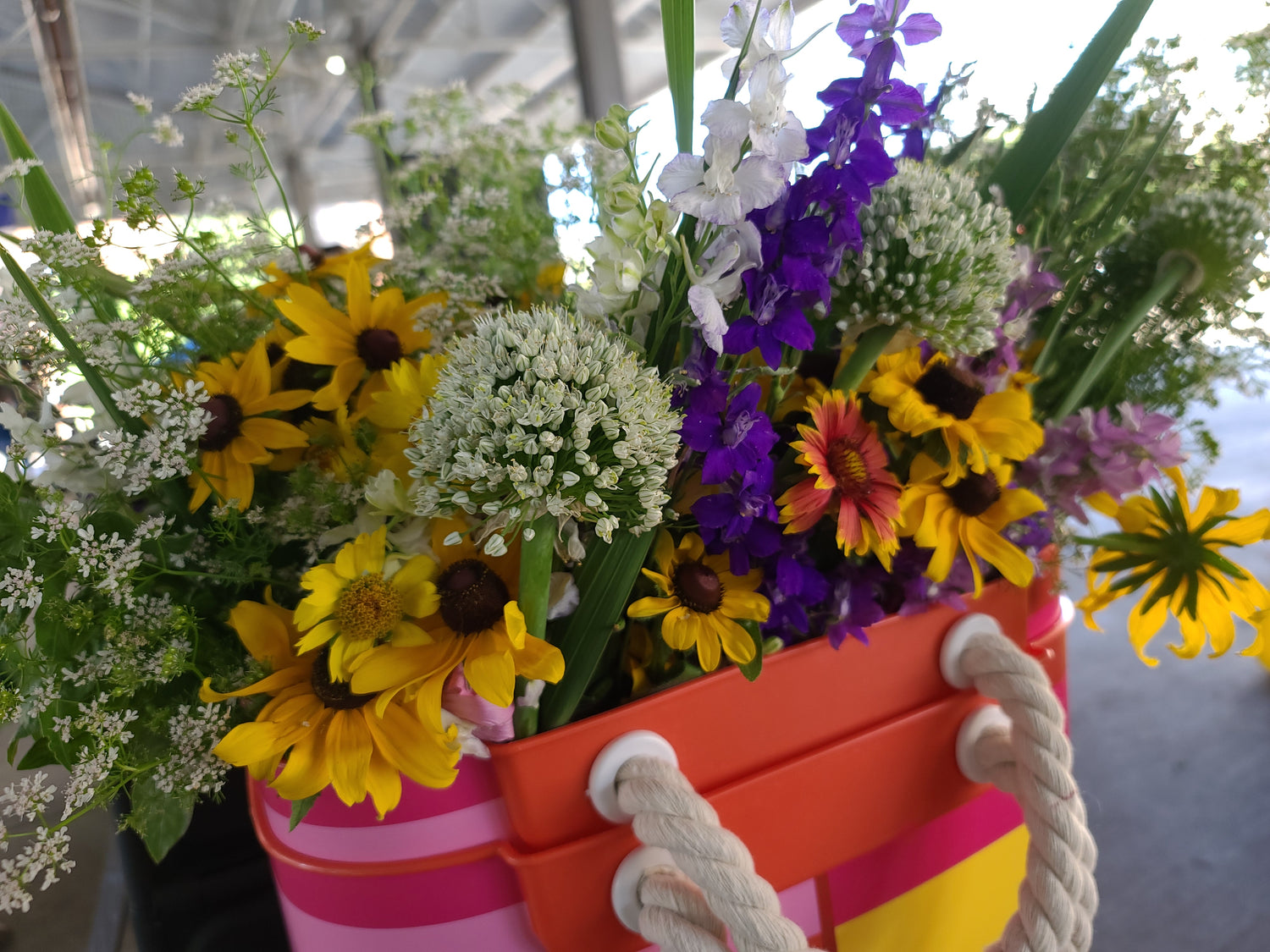 Flowers at the Dallas Farmers Market