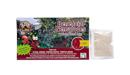 Live Beneficial Nematodes Hb+Sc+Sf - Kills Over 200 Different Species of Soil Dwelling and Wood Boring Insects. (5 Million_Nematodes)