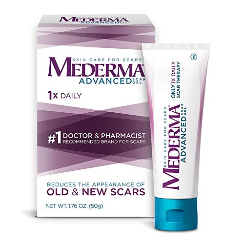 Mederma Advanced Scar Gel - 1x Daily - Reduces The Appearance of Old & New Scars - #1 Doctor & Pharmacist Recommended Brand for Scars - 1.76oz.