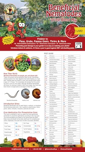 Live Beneficial Nematodes Hb+Sc+Sf - Kills Over 200 Different Species of Soil Dwelling and Wood Boring Insects. (5 Million_Nematodes)