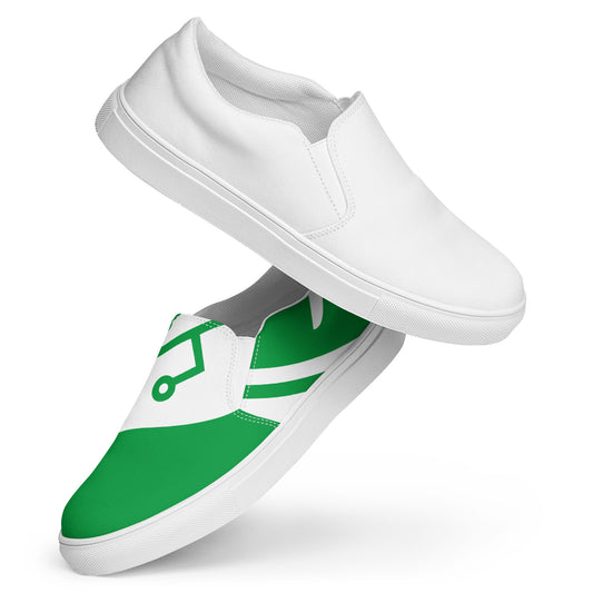 Men’s slip-on canvas shoes - Logo