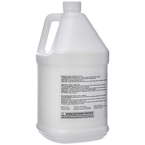 Amazon Basics All Purpose Washable School Liquid Glue, Great for Making Slime, 1 Gallon Bottle, 2-Pack