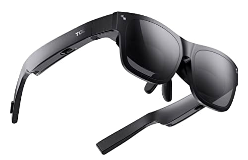 RayNeo XR Glasses - TCL NXTWEAR S with 201" Micro-OLED, 1080P Video Display, Dynamic Stereo Sound, 3D Movie, Multi-Window Work, Watch and Game on PC/Android/iOS/Consoles/Cloud (Not RayNeo X2)