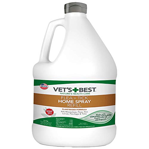 Vet's Best Flea and Tick Home Spray | Flea Treatment for Dogs and Home | Flea Killer with Certified Natural Oils | 96 Ounces Refill