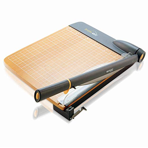 Westcott 15'' TrimAir Wood Guillotine Paper Cutter & Paper Trimmer, 30 Sheet (15107)