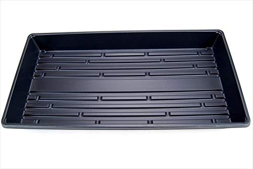 100 Plant Growing Trays (No Drain Holes) - 20" x 10" - Perfect Garden Seed Starter Grow Trays: for Seedlings, Indoor Gardening, Growing Microgreens, Wheatgrass & More - Soil or Hydroponic