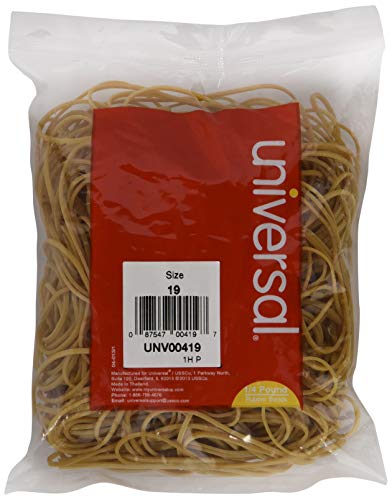 Universal 00419 19-Size Rubber Bands (335 Per Pack)