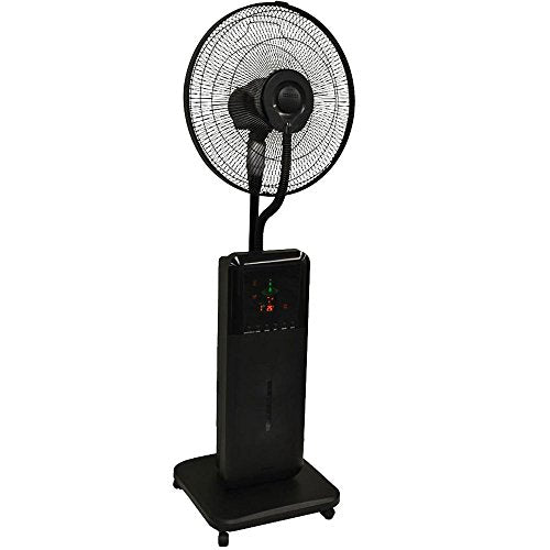 CoolZone by Sunheat CZ500 Misting Fan Ultrasonic Dry Misting Fan in Black with Bluetooth Technology