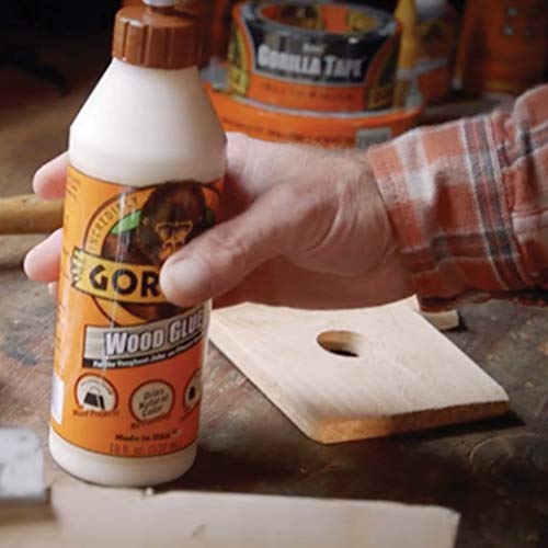 Gorilla Wood Glue, 8 Ounce Bottle, Natural Wood Color, (Pack of 1)