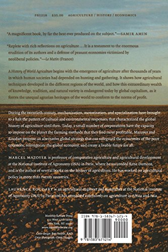 History of World Agriculture, A: From the Neolithic Age to the Current Crisis Braga Farms