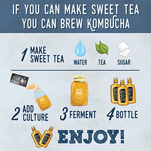 Fermentaholics ORGANIC Kombucha SCOBY With Twelve Ounces of Starter Tea - Live Starter Culture - Makes A One Gallon Batch - 1.5 Cups of Strong Mature Starter Tea - Brew Your Own Kombucha