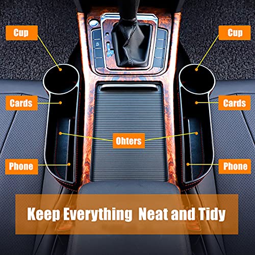 Car Seat Gap Filler Pocket Organizer Cup Holder For Auto Interior