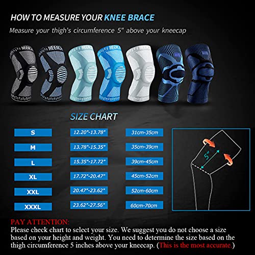 Knee Brace Compression Sleeve Support Meniscus Sport Joint Pain Relief  Arthritis