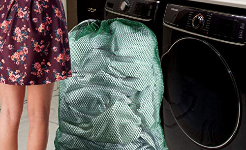  Handy Laundry, Nylon Laundry Bag - Locking Drawstring