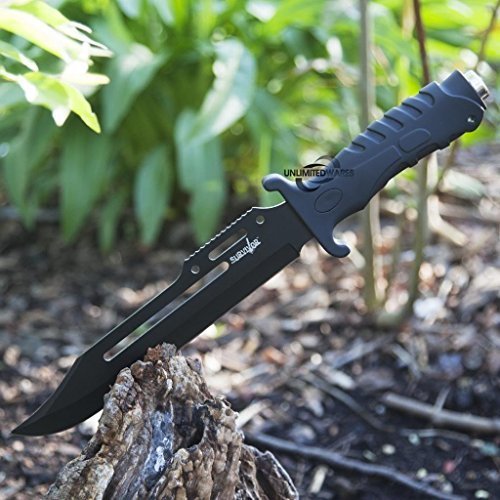 Unlimited Wares HK-1036 Fixed Blade Tactical Combat Knife 15-Inch Overall
