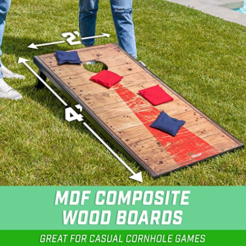 GoSports Classic Cornhole Set – Includes 8 Bean Bags, Travel Case and Game Rules (Choice of Style)