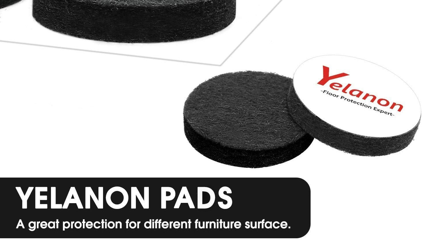 Felt Furniture Pads -182 Pcs Furniture Pads Self Adhesive, Cuttable Fe