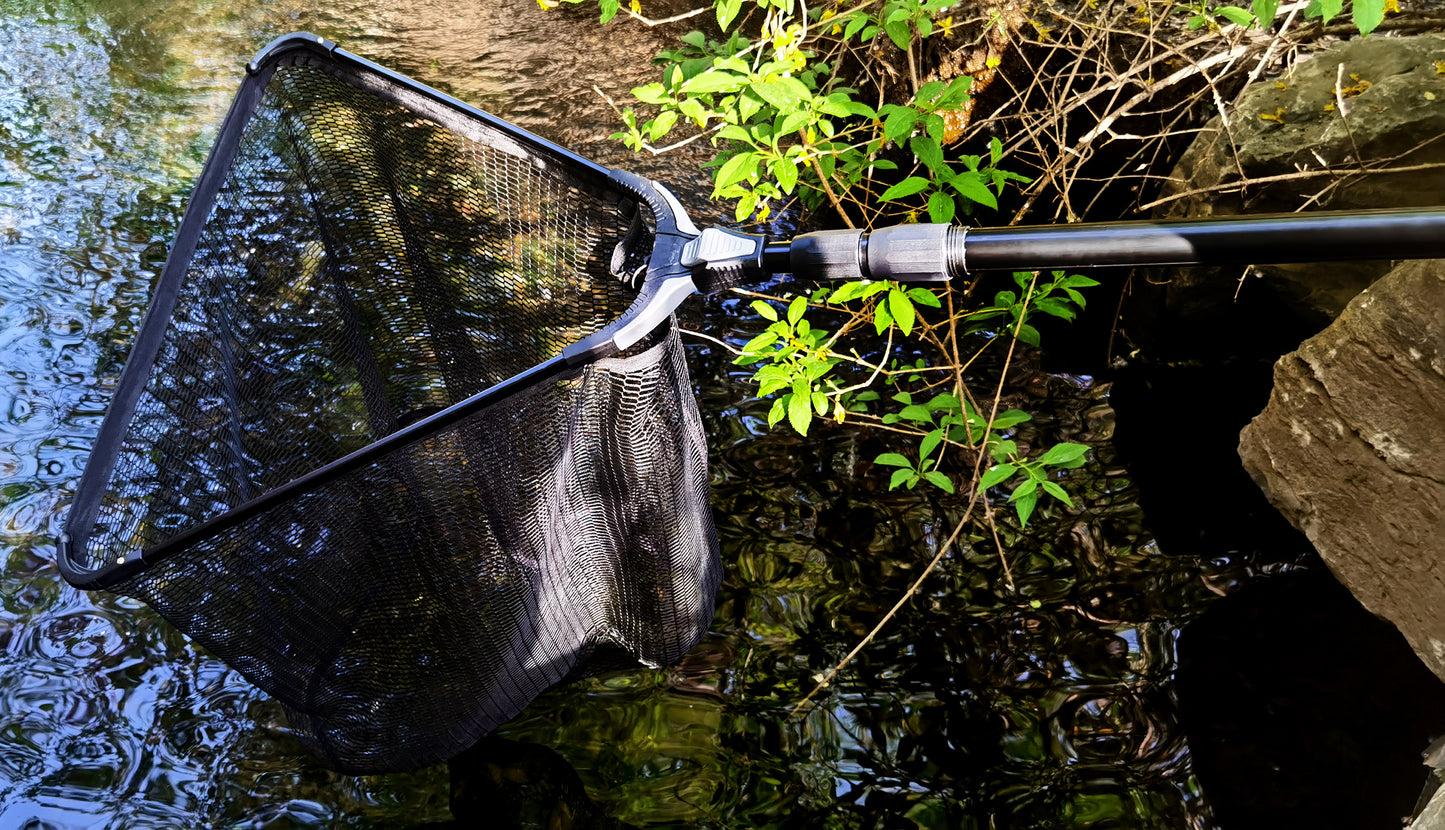 Fiblink Folding Aluminum Fishing Landing Net Fish Net with Extending T